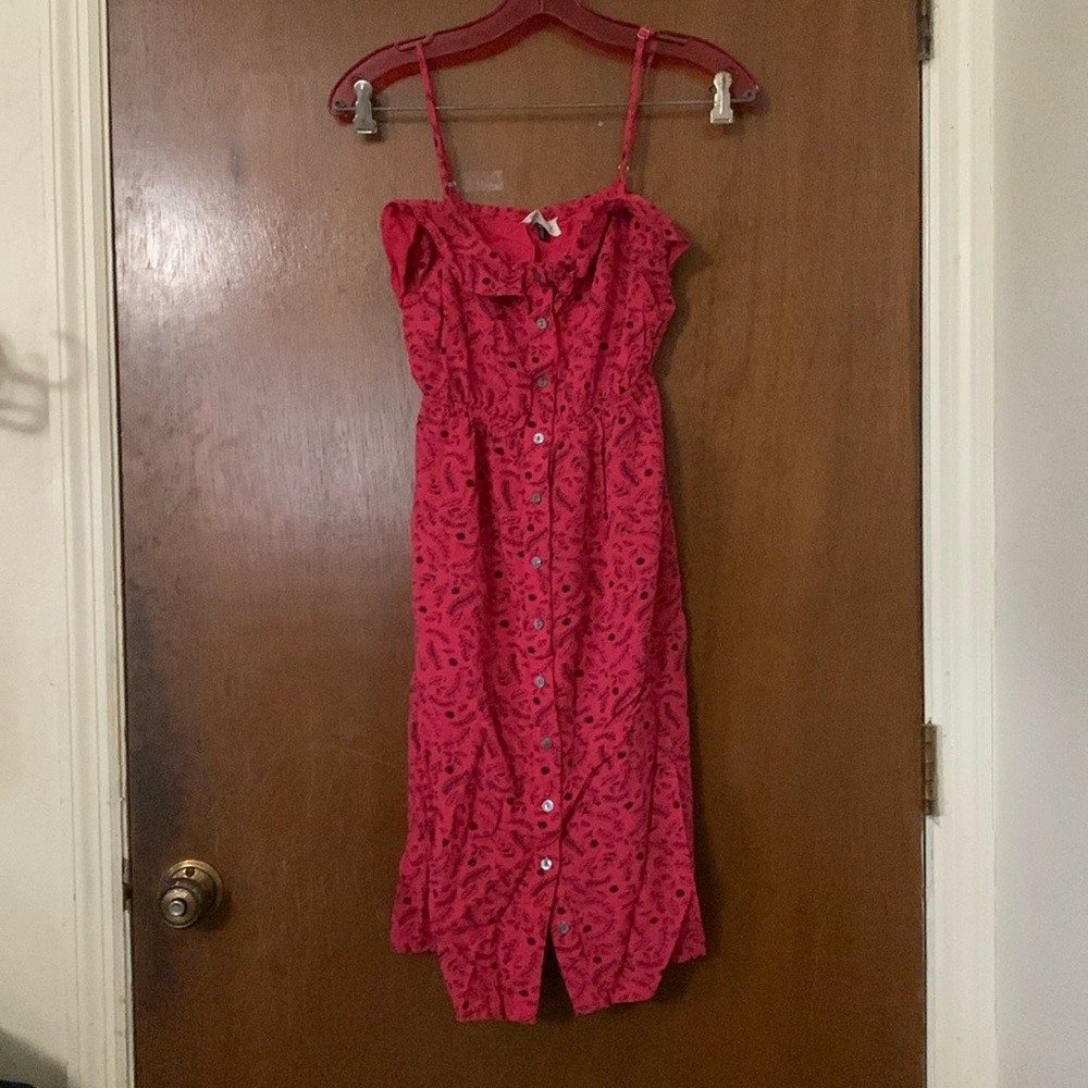 universal thread button-front dress, size small
